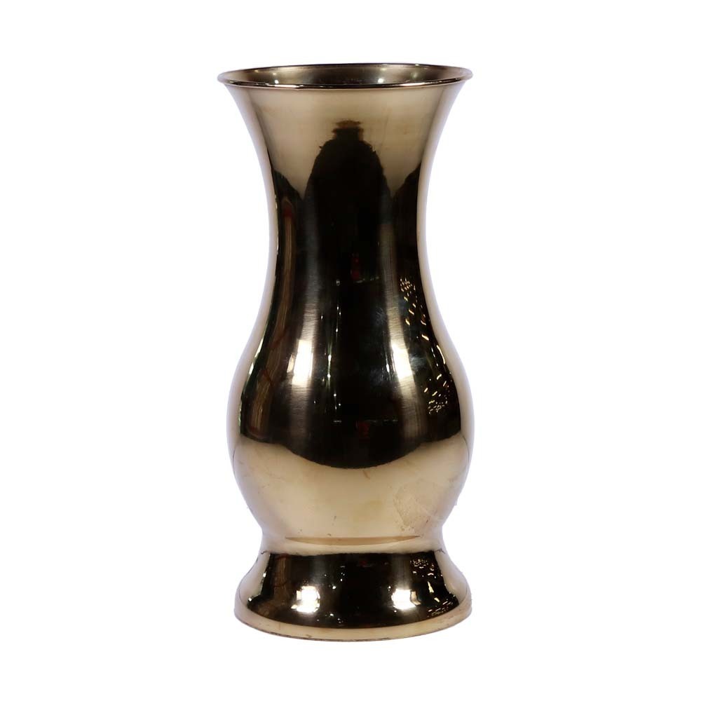 MYBS Steel Flower Vase Gold 9in