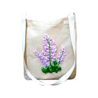 90s Belle Jute But Cute Shoulder Bag Rounder Purple Code No.048