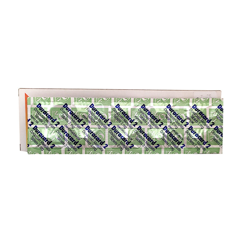Duracard - 2 Doxazosin Mesylate 2MG 10PCS