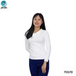 The Ori Women Long Sleeve Top White TO126A XL