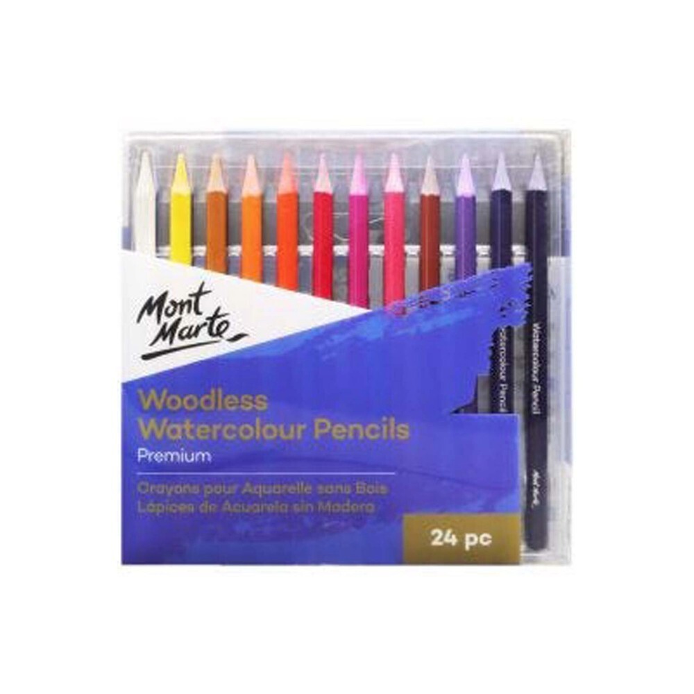 Mont Marte Woodless Watercolour Pencils 24PCS