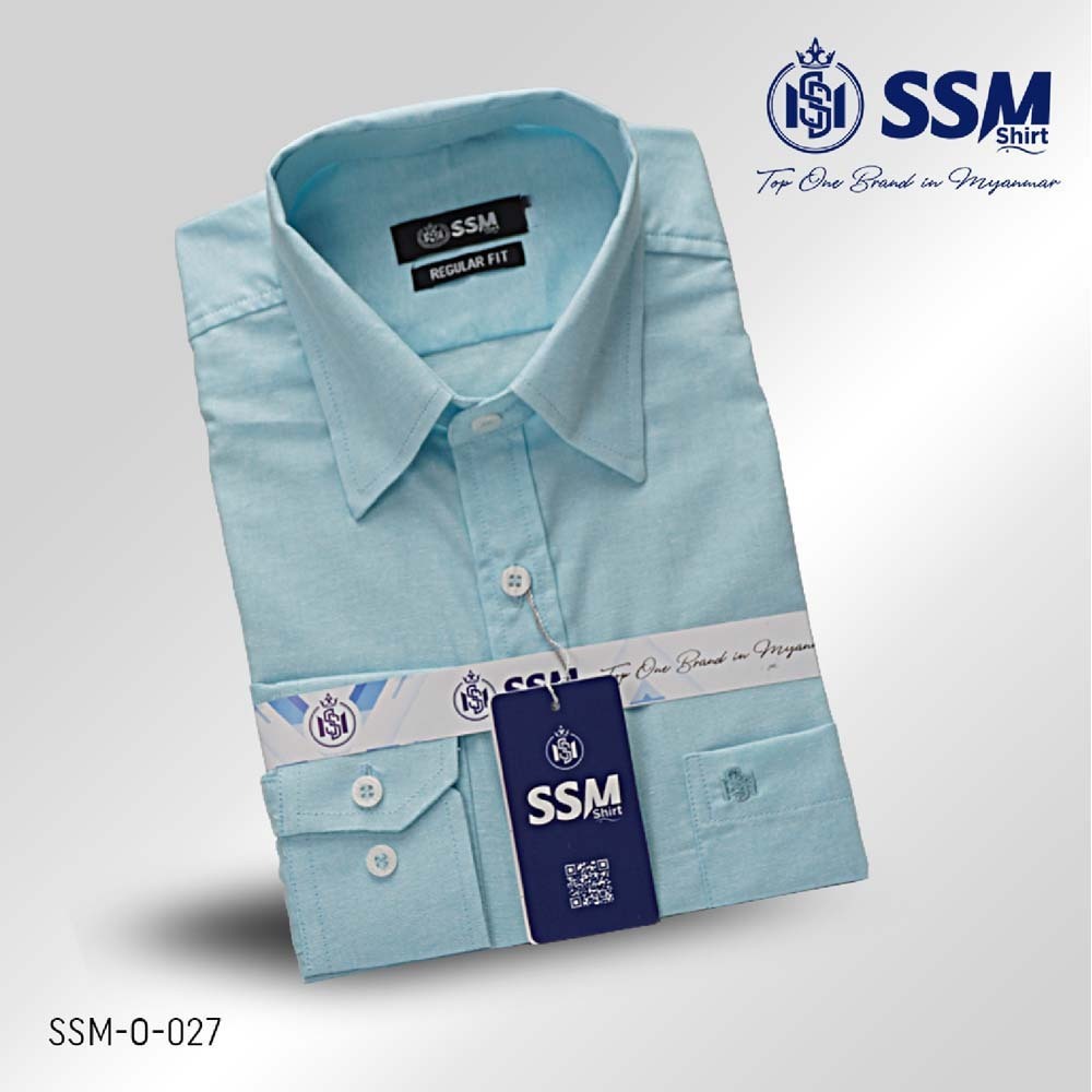 Oxford Shirt Long Sleeve 2XL (Cyan Blue) SSM-O-P-L-027