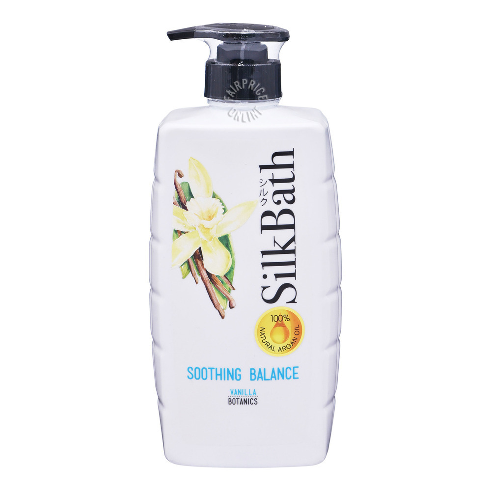 Silkpro Silk Bath Soothing Balance Vanilla Body Shower 750ML