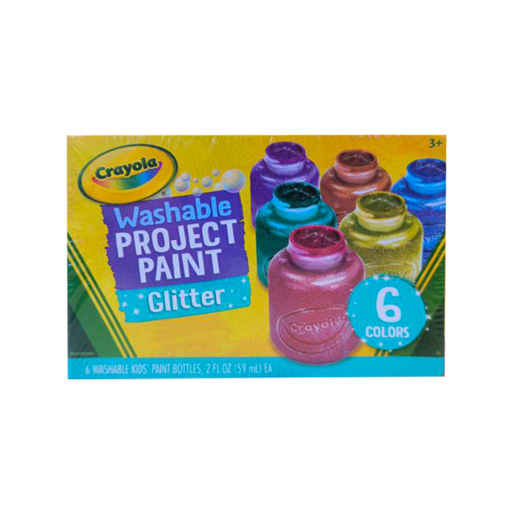 Crayola Washable Glitter Paint 6PCS No.54-2400