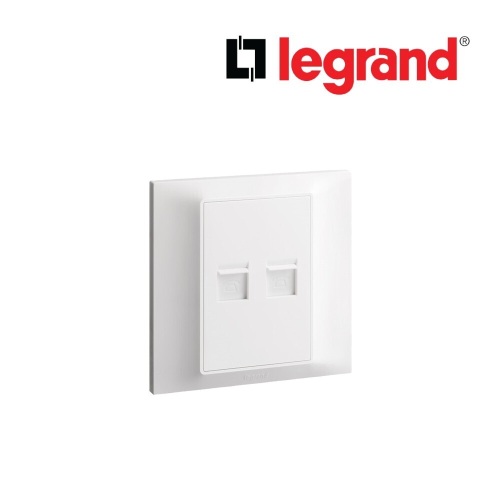 Legrand LG-DOUBLE RJ45 CAT6 UTP WH (617692) Switch and Socket (LG-16-617692)