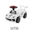 Baby Cele 602 Ride-On Slide Racing Car 11731 White