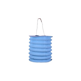 Uncle Gyi Plain Cylinder Paper Lantern (Small) 10PCS x 1Pack Blue