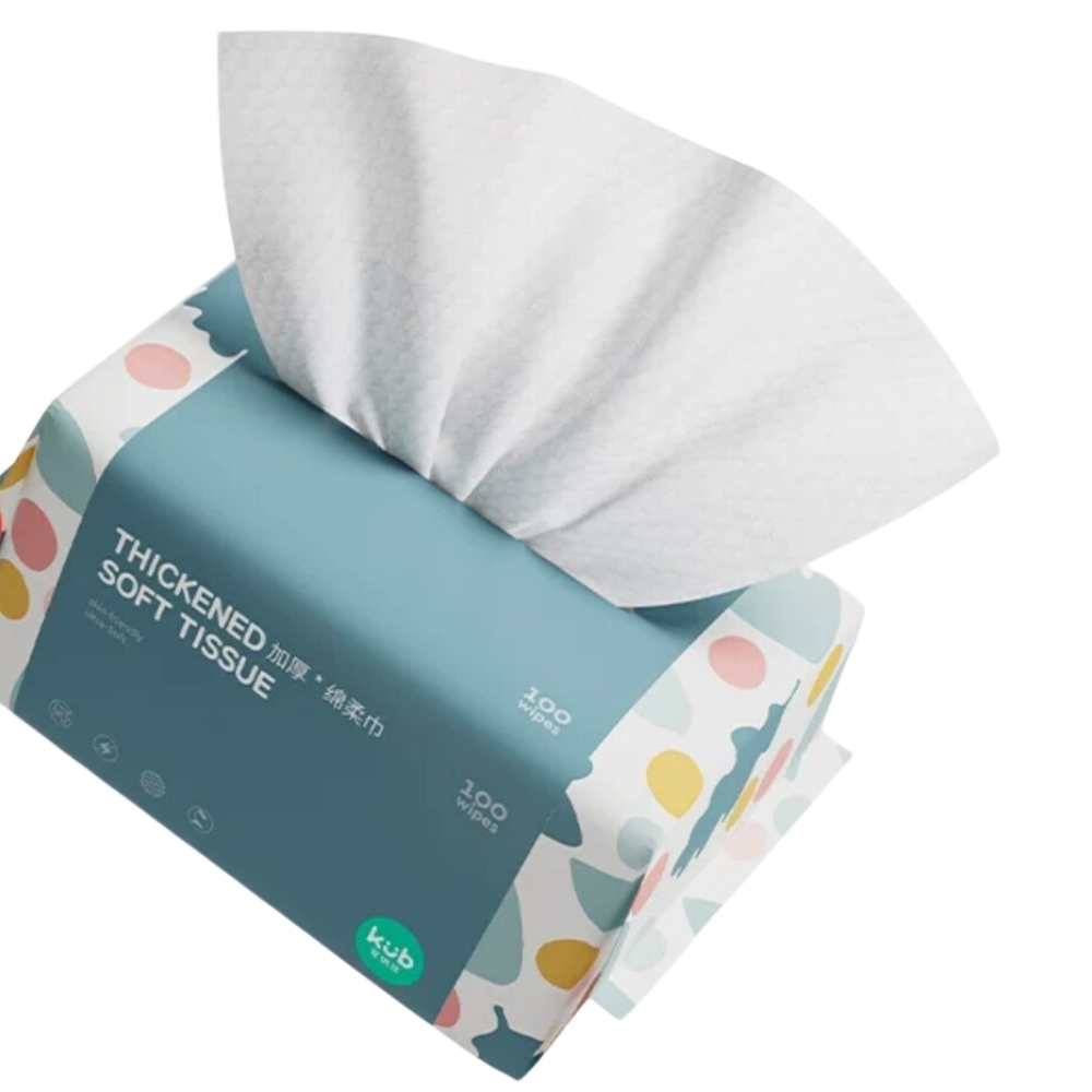 Kub Dry Wipes 100 Wipes Pack