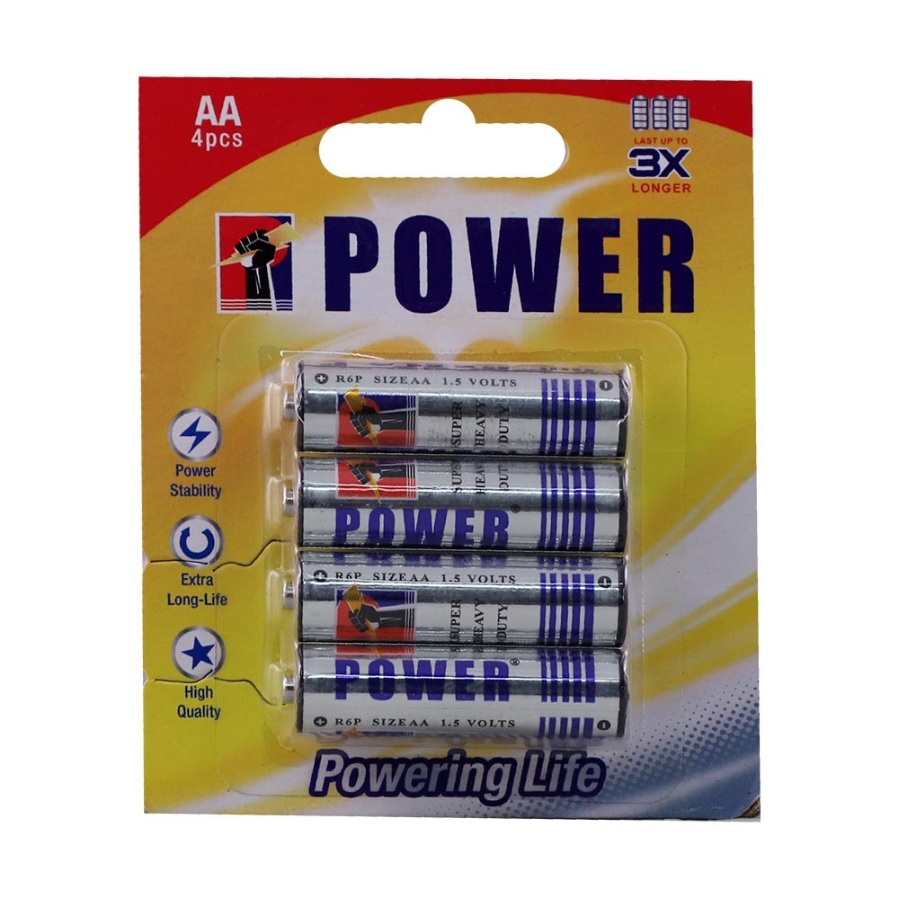 Power Battery AA Size 4PCS (Card)