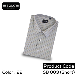 SOLO COLLLECTION SB 003 (Short) Regular Shirt Medium 16