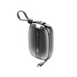 Konfulon A-50 (10000mAh Fast Charging 22.5W Built-in Cable Power Bank) Black