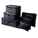 6 in 1 Travel Bags Black