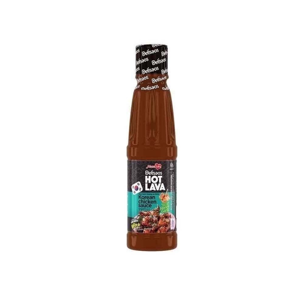 Delisaos Hot Lava Korean Chicken Sauce Honey Garlic 160G