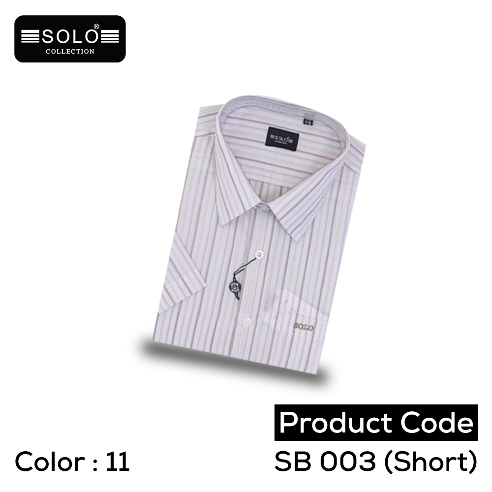 SOLO COLLLECTION SB 003 (Short) Regular Shirt Medium 11