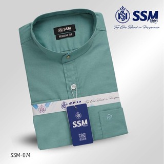 Madarin Collar Shirt Short Sleeve Large (True Black) SSM-O-P-S-028