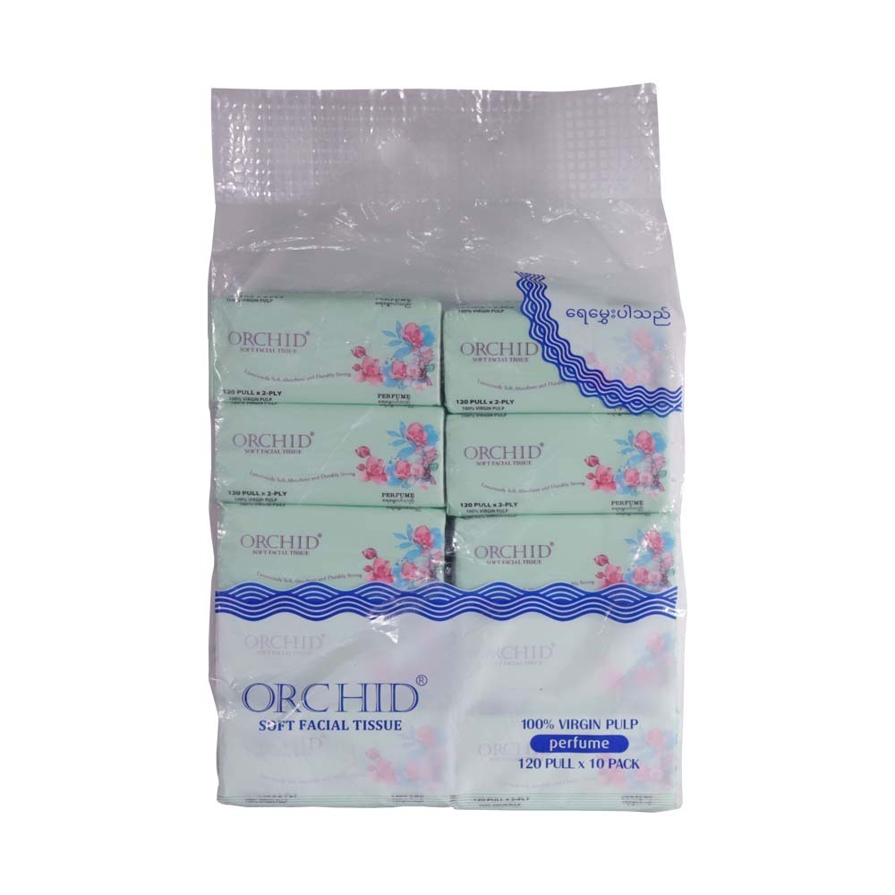 Orchid Facial Tissue 2Ply 110Sheets 10PCS