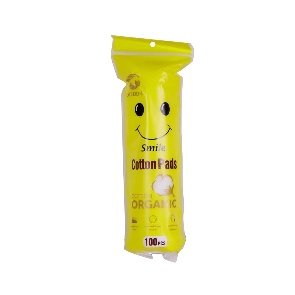 Smile Cotton Pads Round 100PCS