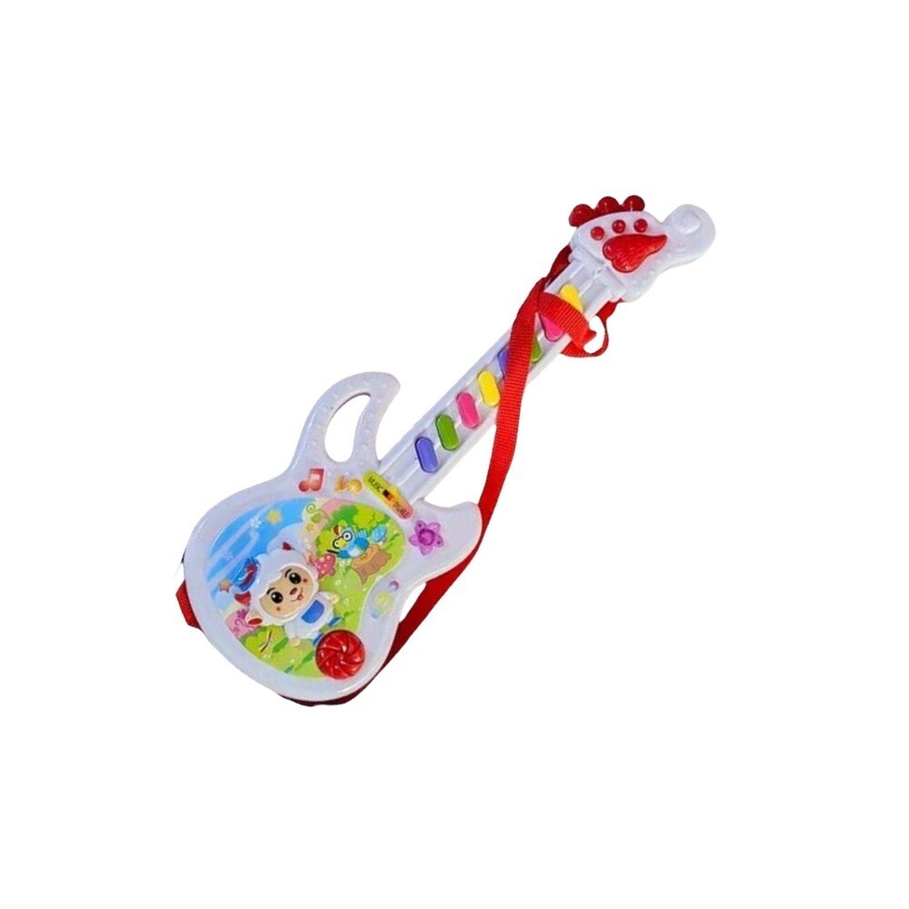 Baby Cele Flash-Light Melody Toy Guitar (Small) Red 12137