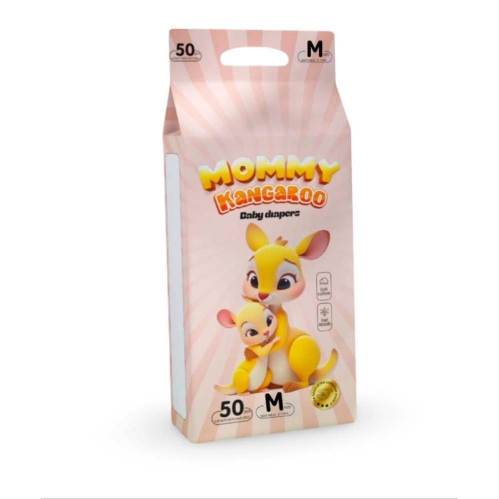 Mommy Kangaroo Diaper Tape 50PCS (Medium)