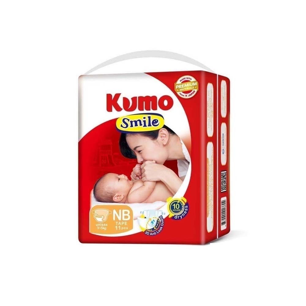 Kumo Smile Baby Diaper (Newborn) Tape 11PCS