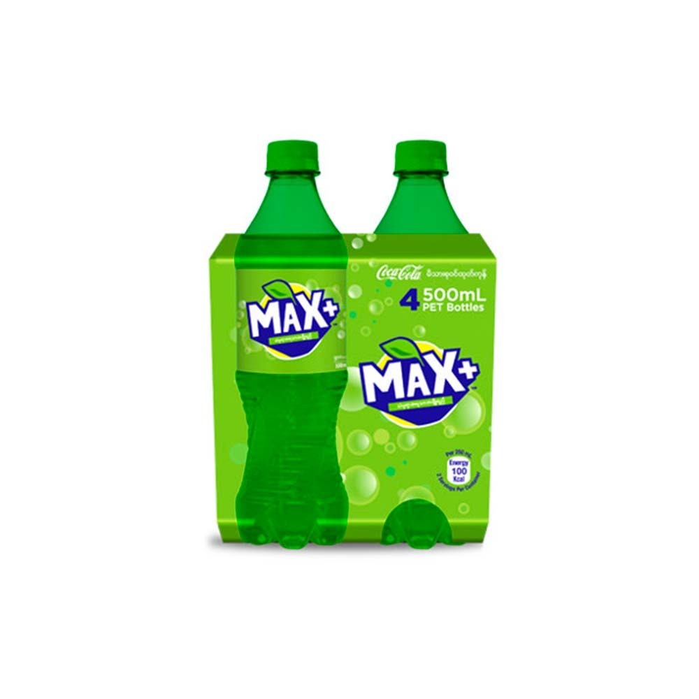 Max Plus Lime Carbonated Soft Drink 500MLx4PCS
