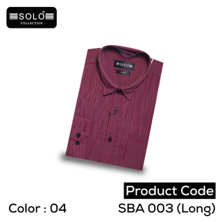 SOLO COLLLECTION SBA 003 (Long) Slim Fit Shirt Extra Large 10