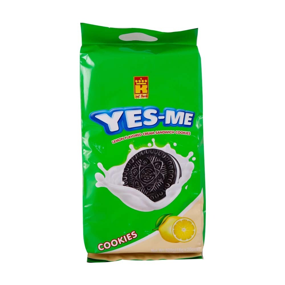 Bayin Yes-Me Cream Sandwich Cookies Lemon 320G