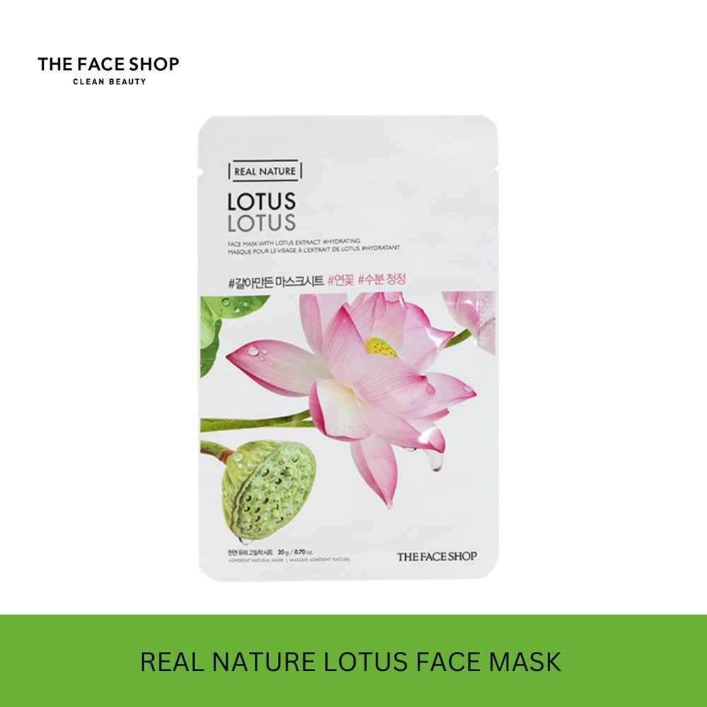 Thefaceshop Official Real Nature Mask Sheet Lotus 8806182590184