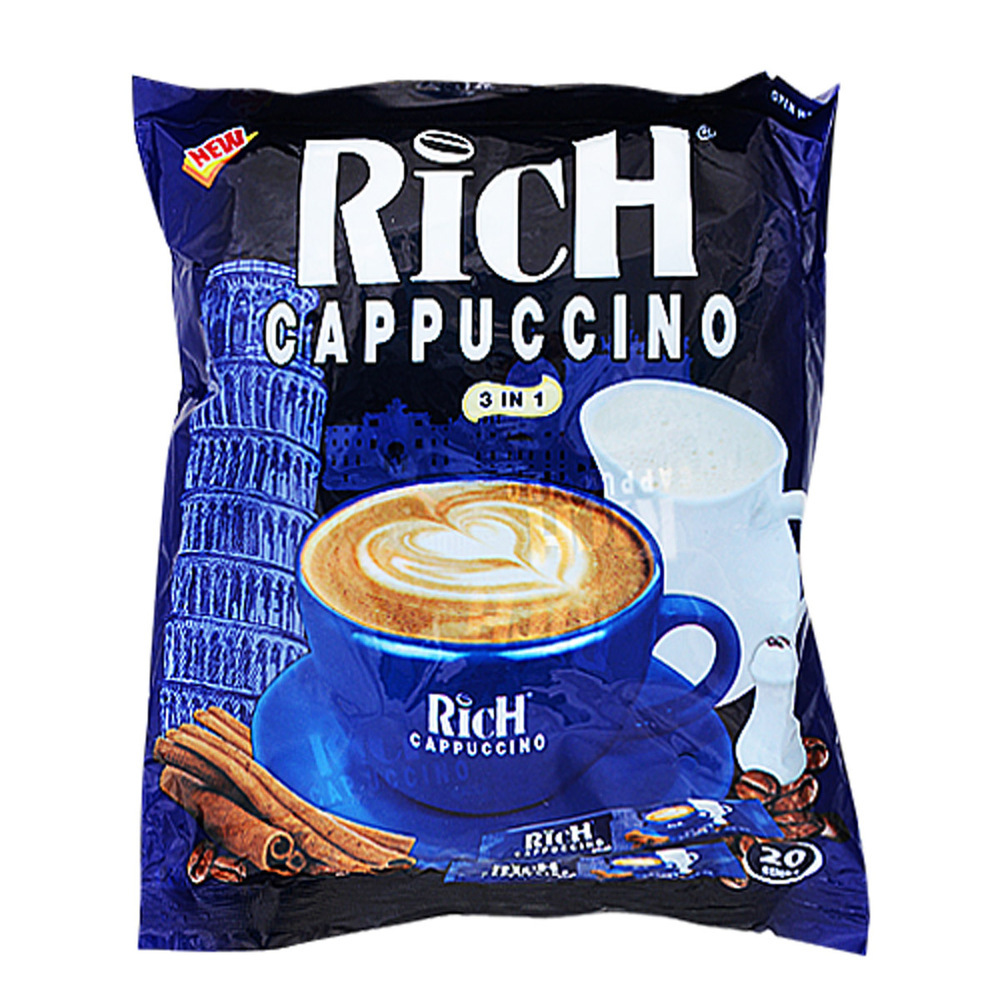 Rich 3 in 1 Cappuccino Instant Coffee Mix 378G 20PCS