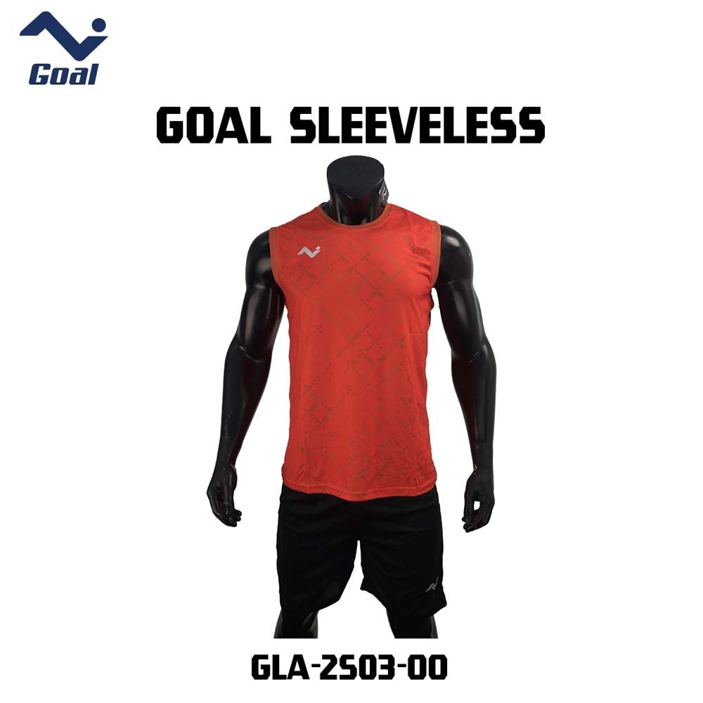 Olympic Goal Sleeveless Jersey GLA-2503-OO Orange Medium