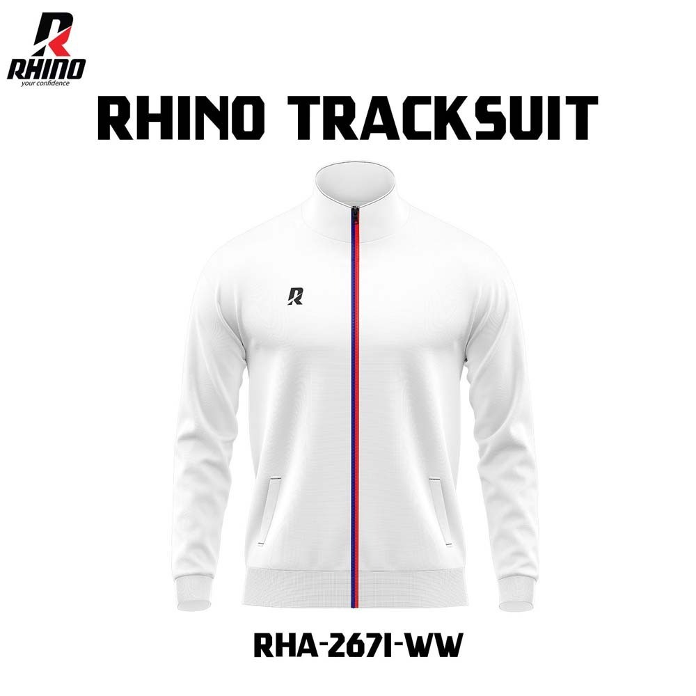 Olympic Rhino Tracksuit RHA-2671-White Large