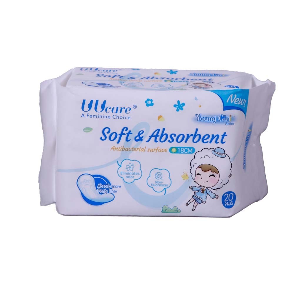UUcare Yg Antibacterial Sanitary Day 18cm 20PCS