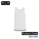 SOLO COLLLECTION Men Plain Vest SAV 002 White XXL
