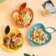 Beauty House Apple Shape Plate (Dark Greenish Blue)