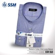 Madarin Collar Shirt Long Sleeve SSM-O-M-L-060 (Orchid Blue) Large