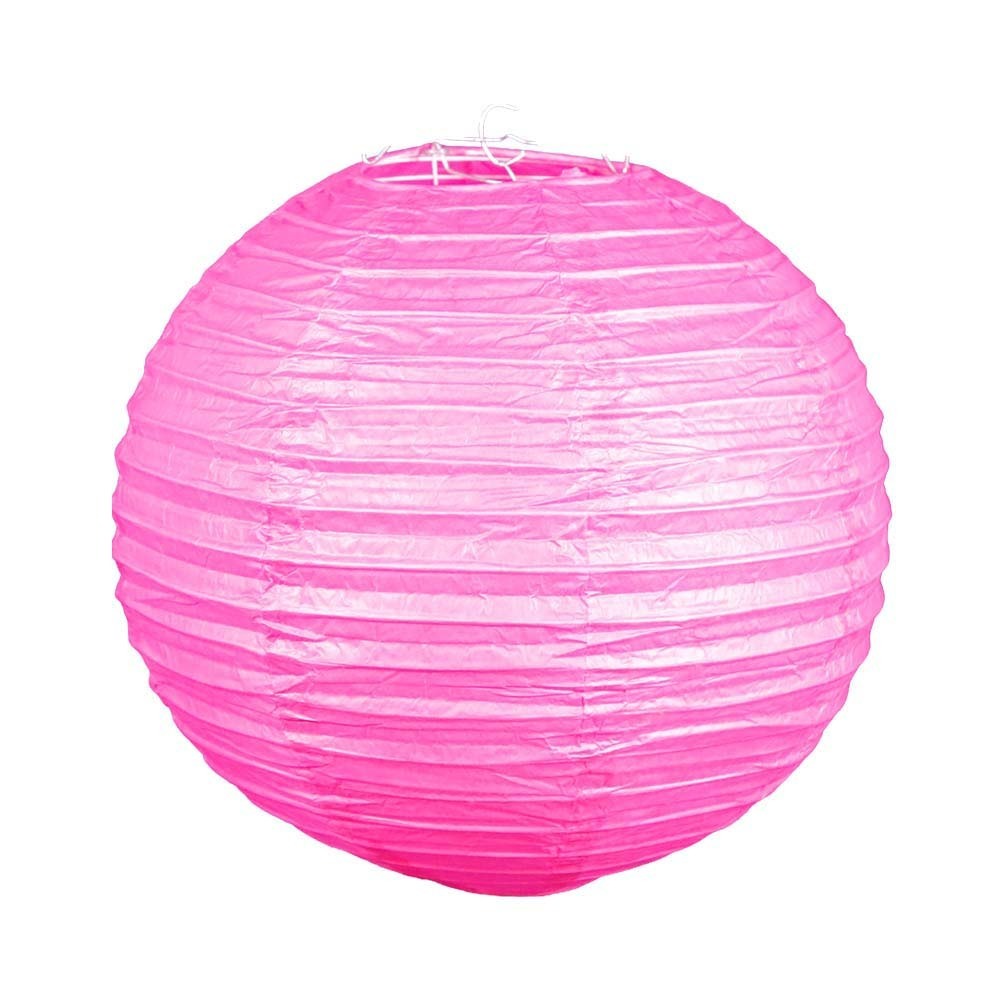 Uncle Gyi Uncle Gyi Round Paper Lantern (Plain) 30cm Purple