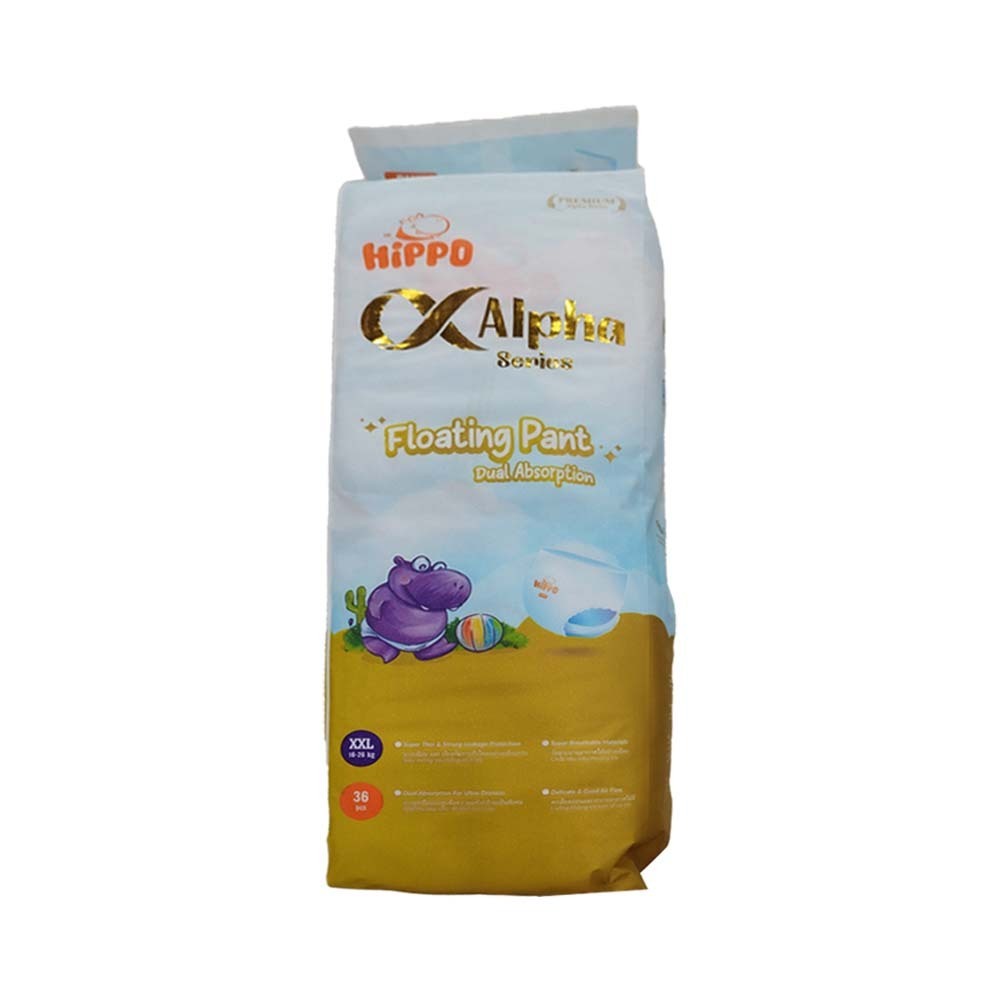 Hippo Alpha Baby Diaper Pant Jumbo 36PCS (XXL)