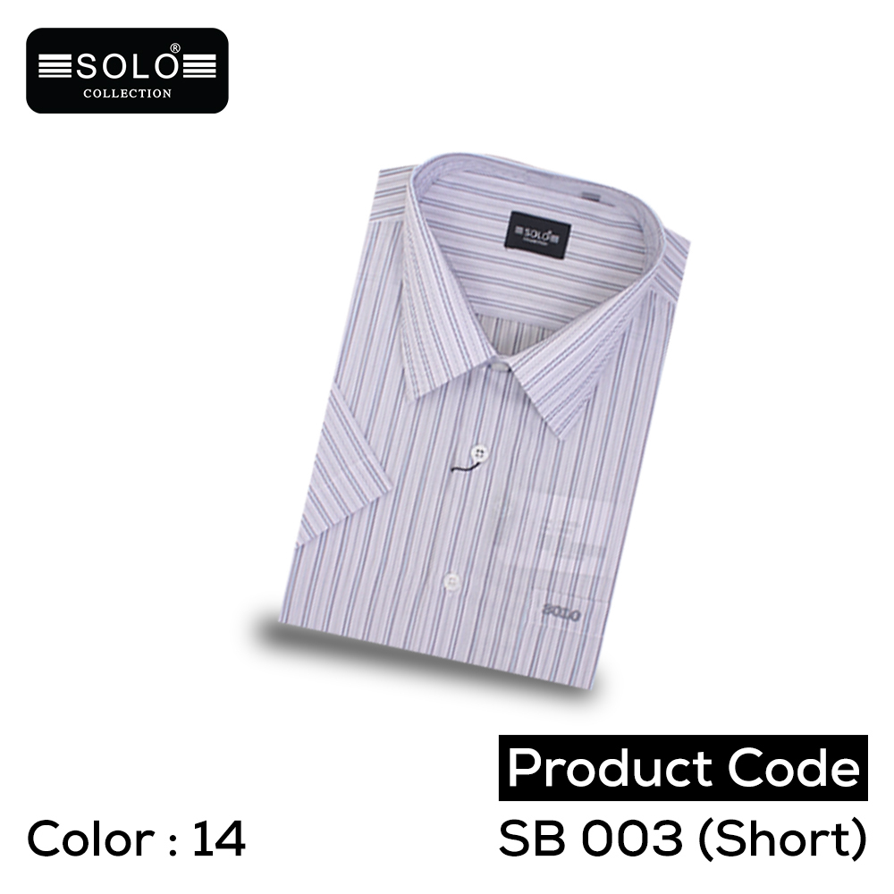 SOLO COLLLECTION SB 003 (Short) Regular Shirt Large 14
