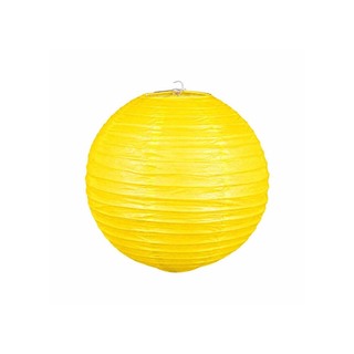 Uncle Gyi Uncle Gyi Round Paper Lantern (Plain) 20cm Orange