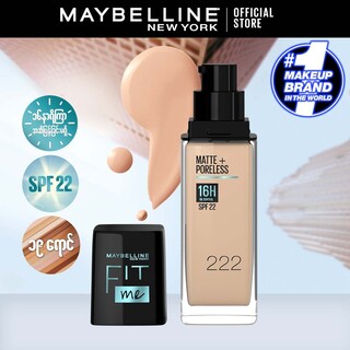 Maybelline Fit Me 16H Matte + Poreless Foundation SPF  22 (230 Natural Buff)