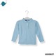 Max & Mia Girl Long-Sleeve Polo Top MM9927 Light Blue Large