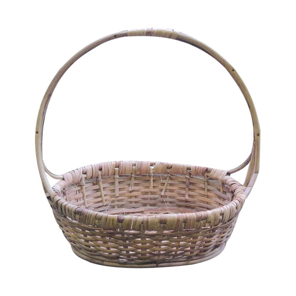Oval Rattan Basket 12IN 1PC