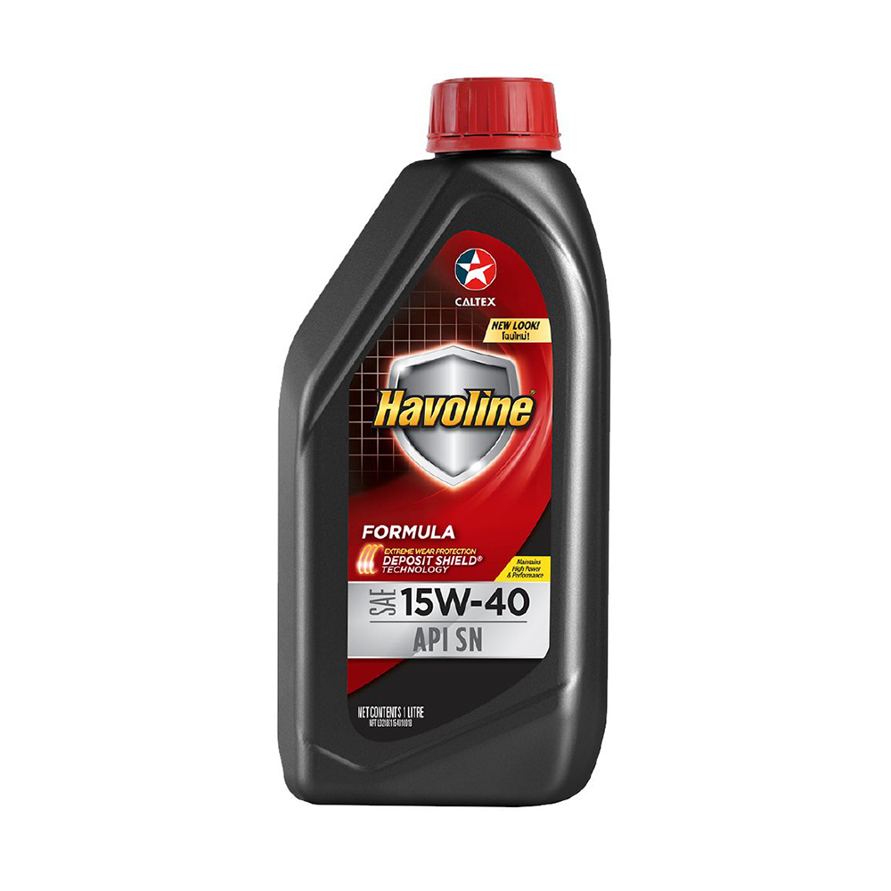 Caltex Havoline Formula SAE 15W40 Engine Oil 1 LTR Black