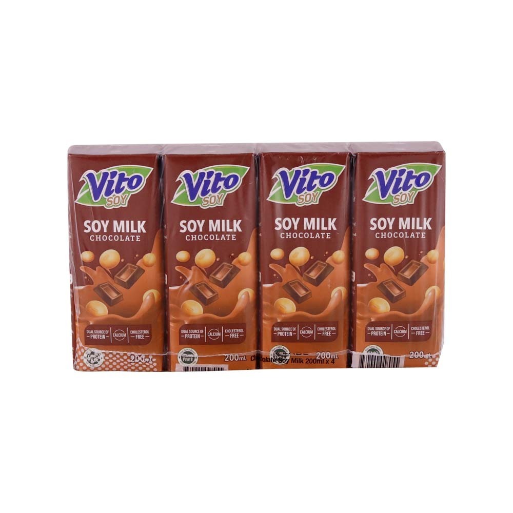 Vito Chocolate Soy Milk 200ML x 4PCS