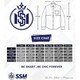 Madarin Collar Shirt Short Sleeve 2XL (Midnight Purple) SSM-O-M-S-026