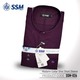Madarin Collar Shirt Short Sleeve Over Size (Midnight Purple) SSM-O-M-S-026