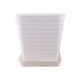 Flower Pot With Base 18.5X18.5X18.5CM TT200