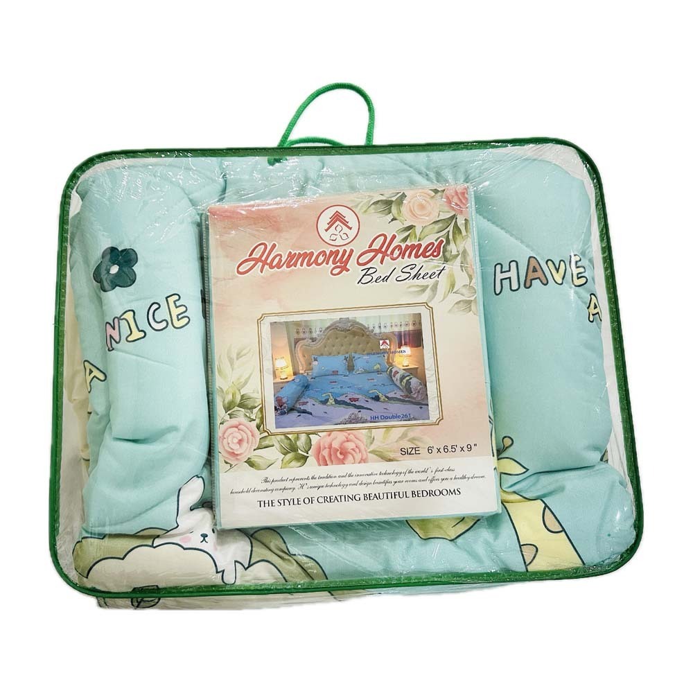 Harmony Homes Bed Sheet (Set) Double SE04 (HH Set-022)