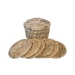 Ya Ma Htar Rattan Coaster Set 6PCS