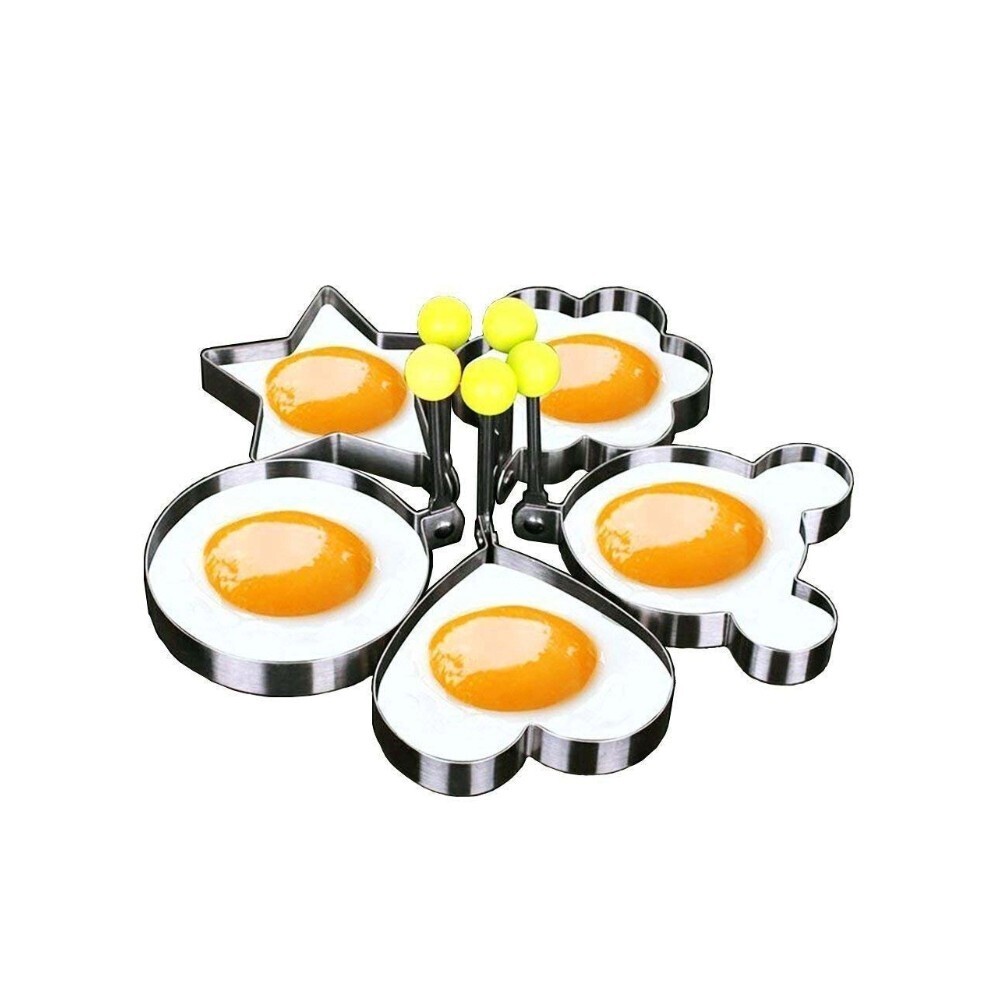Egg Pancake Cooking Mold with Handle 5PCS